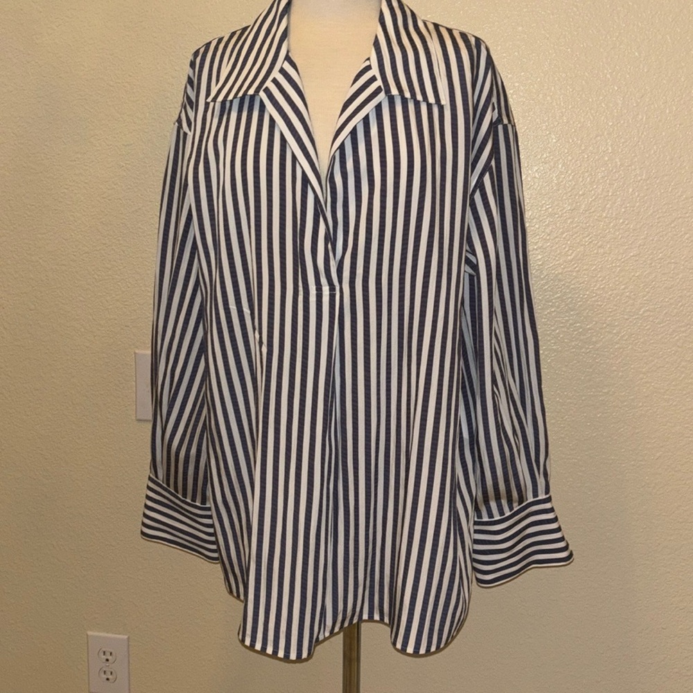 Vince women’s long sleeve pullover blouse